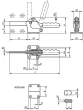 KIPP Schnellspanner horizontalmit waagrechtem Fuß und vollem Haltearm Produktbild img2 S