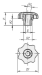 KIPP Sterngriffe mit Schnellspannfunktion Produktbild img2 S