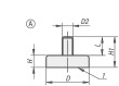 KIPP Magnete mit Außengewinde (Flachgreifer) aus Hartferrit Form A Produktbild img2 S
