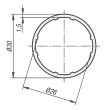 RUNDROHR Ø30, TYP I, P=Ø30, L=1000 ALUMINIUM Produktbild img2 S