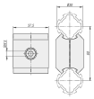 PARALLELVERBINDER Ø30, TYP I, P=Ø30 ALUMINIUM Produktbild img2 S
