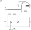 PLATTENEINHÄNGUNG, TYP I, P=Ø30, FORM:B EINFACH, STAHL Produktbild img2 S