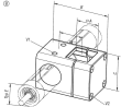 ROHRVERBINDER KREUZSTÜCK FÜR LINEAREINHEIT FORM:B, A=50, TYP=50, ALUMINIUM SCHWARZ PULVERBESCHICHTET, Produktbild img2 S
