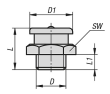 KIPP Schmiernippel flach nach DIN 3404 Produktbild img2 S