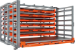 Schubfachregal f Bleche Vorbau klappbar Fachlast 2000kg,Boden ti B3370xT1650xH2310mm Produktbild img3 S