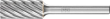Frässtift HM zylindrisch 1225 INOX 6mm 12x25mm Pferd Produktbild