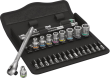 Steckschlüssel-Satz 1/4" ZYKLOP push 28-teilig in Textilbox Wera Produktbild