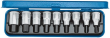 Schraubendrehereinsatz- Satz 1/2" Innensechskant 5-17mm 9-teilig Gedore Produktbild