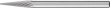 Kleinfrässtift HM Spitzkegelform 0307 5 3mm3x7mm Pferd Produktbild