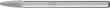 Kleinfrässtift HM Rundbogenform 0307 5 3mm 3x7mm Pferd Produktbild