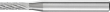 Frässtift HM zylindrisch 0413 3PLUS 6mm 4x13mm Pferd Produktbild