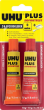 2-KomponentenepoxidkleberPLUS SOFORTFEST SB-Karte mit Tuben Binder18g Härter 17g UHU Produktbild