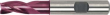 Schaftfräser lang DIN6527VHM TiALN Z3 Schaft HB 2mm FORMAT Produktbild