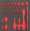 Werkzeugmodul 2/3 leer Steckschlüssel 1/4" und 1/2" FORMAT Produktbild