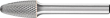 Frässtift HM Rundbogenform 1020 MICRO 6mm 10x20mm Pferd Produktbild img1 S