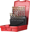 Spiralbohrer Set 1-10mm x0,5 in A002 in Box 118G Typ N 4xD 19tlg. Tin Tip A095201 Dormer Produktbild img1 S