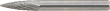 Frässtift HM Spitzbogenform 0618 C 6mm 6x18mm FORMAT Produktbild