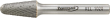 Frässtift HM Rundkegelform 1020 C 6mm 10x20mm FORMAT Produktbild