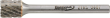 Kleinfrässtift HM zylindrisch mit Stirnverzahnung 0607 C 3mm 6x7mm FORMAT Produktbild