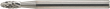 Kleinfrässtift HM Flammenform 3B 0307 C 3mm3x7mm FORMAT Produktbild