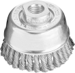 Topfbürste Stahldraht gezopft 65x0,5mm Besatz 30x6mm gez.Draht Lessmann Produktbild