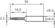Lötspitze ERSADUR Nr. 8322,2 mm meißel, verlängertErsa Produktbild img1 S