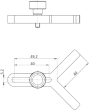 Prismatischer Anschlag 844 KMp f. Messstativ 844KM Produktbild