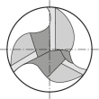 FORMAT GT Schaftfräser HPC lang VHMTiALN Typ INOX 35/38Grad Z3 Produktbild img2 S