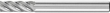Frässtift HM zylindrisch 0616 INOX 6mm 6x16mm Pferd Produktbild