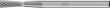 Kleinfrässtift HM Winkelform 0307 5 3mm 3x7mm Pferd Produktbild