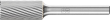 Frässtift HM zylindrisch mit Stirnverzahnung 1225 3 6mm 12x25mm Pferd Produktbild