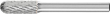 Frässtift HM Walzenrundform 0820 3PLUS 6mm 8x20mm Pferd Produktbild img1 S