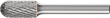Frässtift HM Walzenrundform 1020 3PLUS 6mm 10x20mm Pferd Produktbild