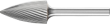 Frässtift HM Spitzbogenform 1630 3 6mm 16x30mm Pferd Produktbild