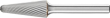 Frässtift HM Rundkegelform 1230 3 6mm 12x30mm Pferd Produktbild
