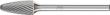 Kleinfrässtift HM Rundbogenform 0613 5 3mm 6x13mm Pferd Produktbild