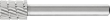 Frässtift HSS zylindrischA 1013ST 3 6mm 10x13mm Pferd Produktbild