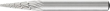 Frässtift HSS Spitzkegelform G 0618 3 6mm 6x18mm Pferd Produktbild