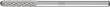 Kleinfrässtift HM Walzenrundform 0313 4 3mm3x13mm Pferd Produktbild
