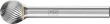 Frässtift HM kugelförmig 1210 5 6mm 12x10,8mm Pferd Produktbild