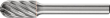 Frässtift HM Walzenrundform 1020 rostfrei 6mm 10x20mm Pferd Produktbild