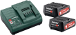 Akku Basis-Set 12,0 V Metabo 2x12,0V 2,0 Ah Ladegerät SC 30 Karton Produktbild
