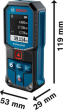 Laser-Entfernungsmesser GLM 40-31 2x (AA) Batterien Tasche Produktbild img3 S