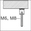 Metallhalter M6/M8 PRO FMI-M6/M8 Innengewinde Produktbild img3 S