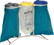 Abfallsammler 3x120 l verz. stationär H980 mm VAR Produktbild img1 S
