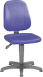 Bimos Arbeitsstuhl 9650-CI02 Unitec 1 Sitzhöhe 440-620 mm mit Gleiter, Stoff blau Produktbild