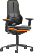 Bimos Arbeitsstuhl XXL orange mit Rollen Produktbild