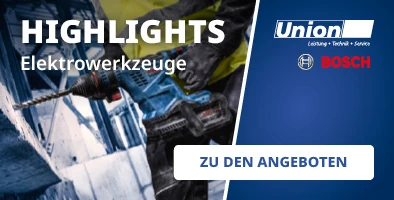 Bosch Professional Akku-Bohrhammer für Bohr- und Meißelarbeiten im Baugewerbe. Elektrowerkzeug-Angebote von Union.