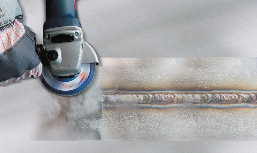 Bosch PRO Fächerschleifscheibe X551 Expert for Metal, gewinkelt, 115 mm, 40, Glasgewebe Produktbild img3 L