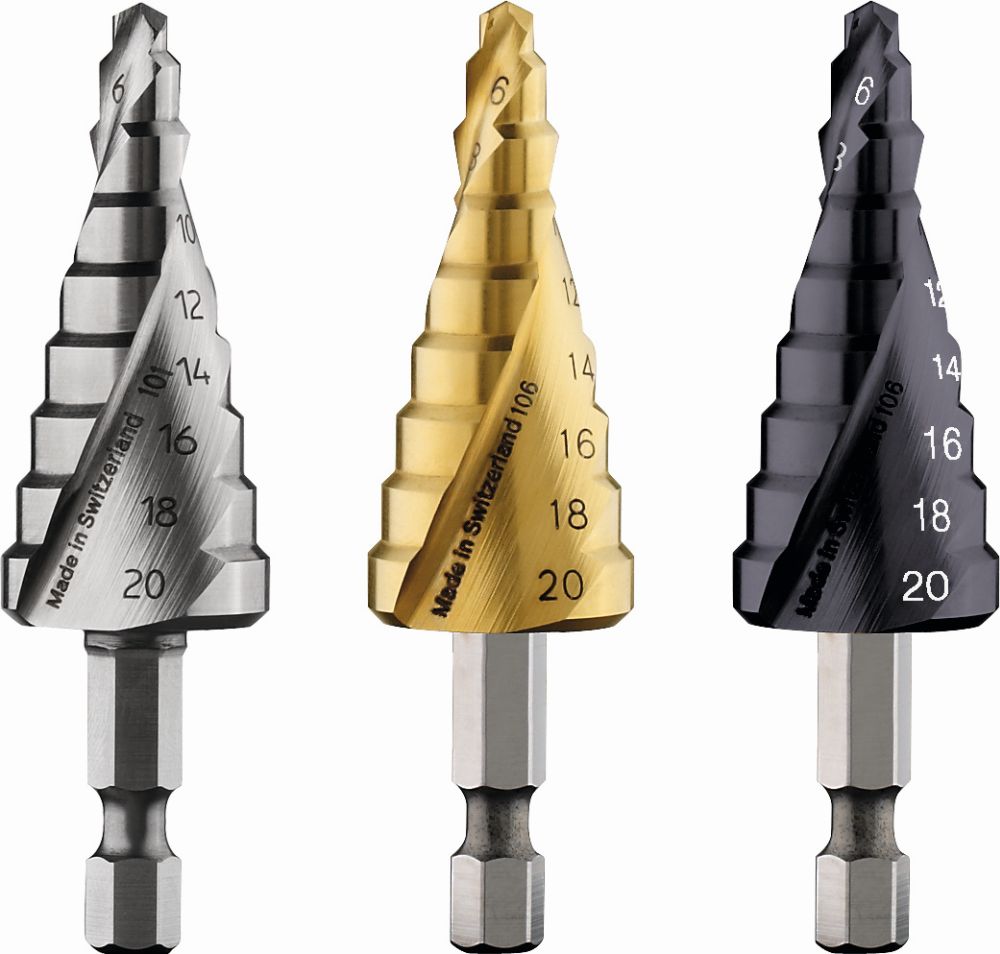 Bosch PRO Stufenbohrer HSS-TiN, 4 - 20 mm, 1/4-Zoll, 70,5 mm, 9 Stufen Produktbild img1 L